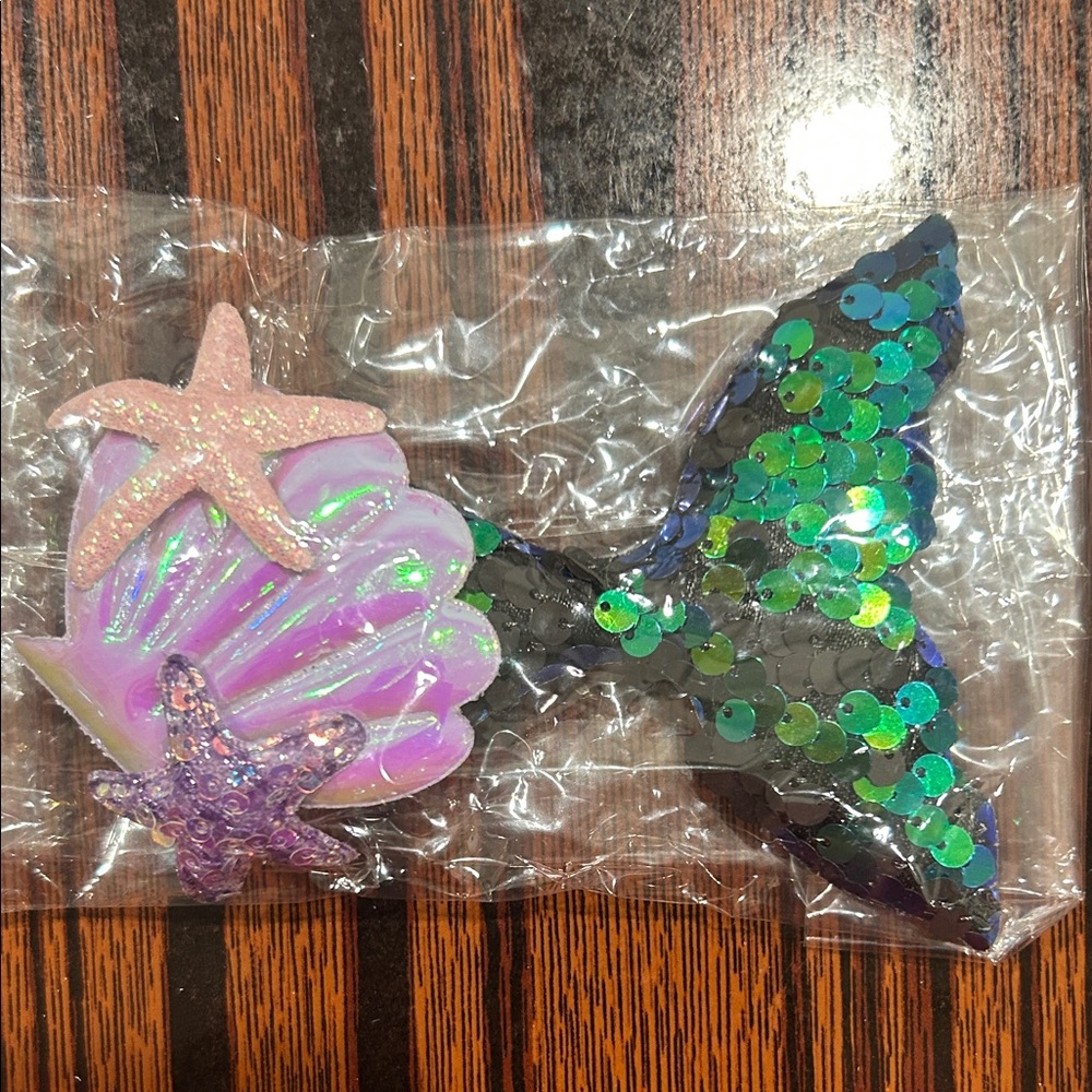 Mermaid Sequin Hair Clip for Kids